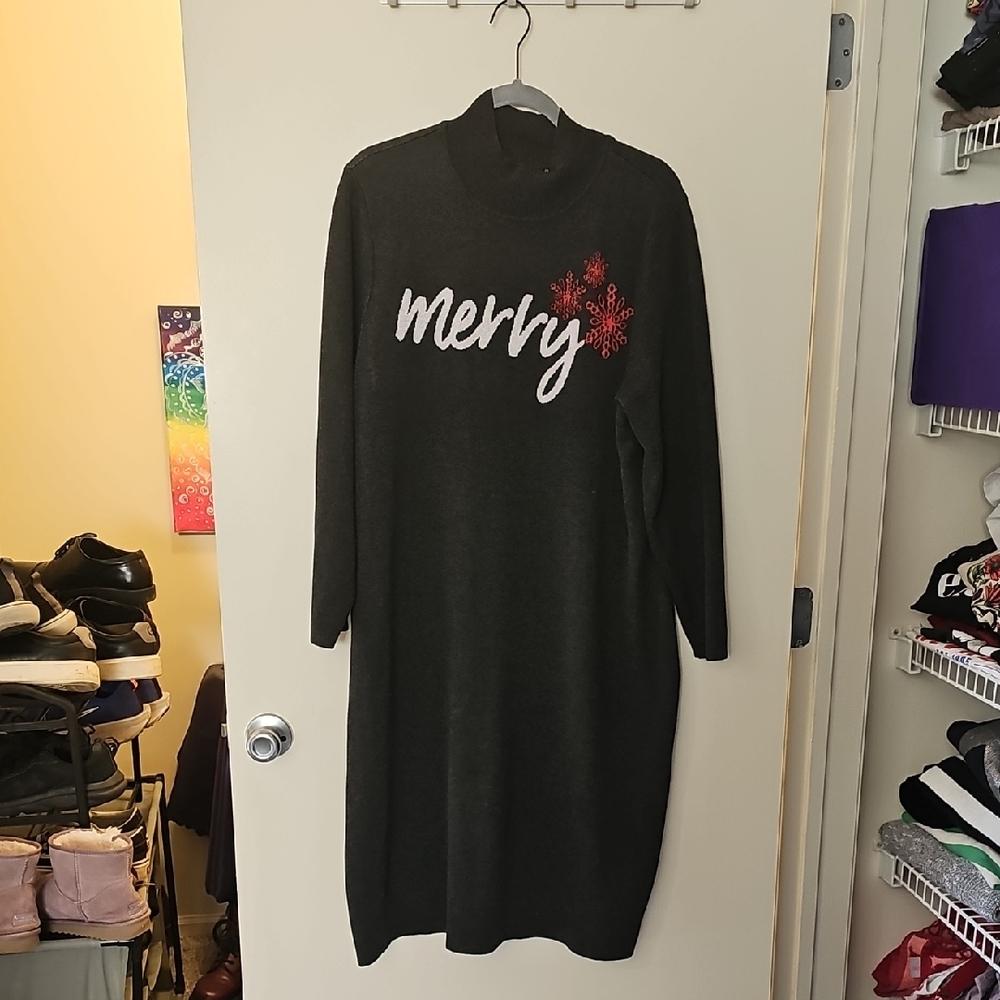 Closet Closing 2/28: Lane Bryant Black Long Sleeve Sweater Dress